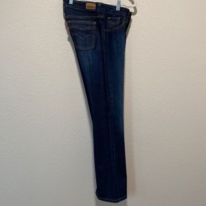 Levi’s women’s Low Boot Cut 545 Jeans. Size 2. Dark blue in color.